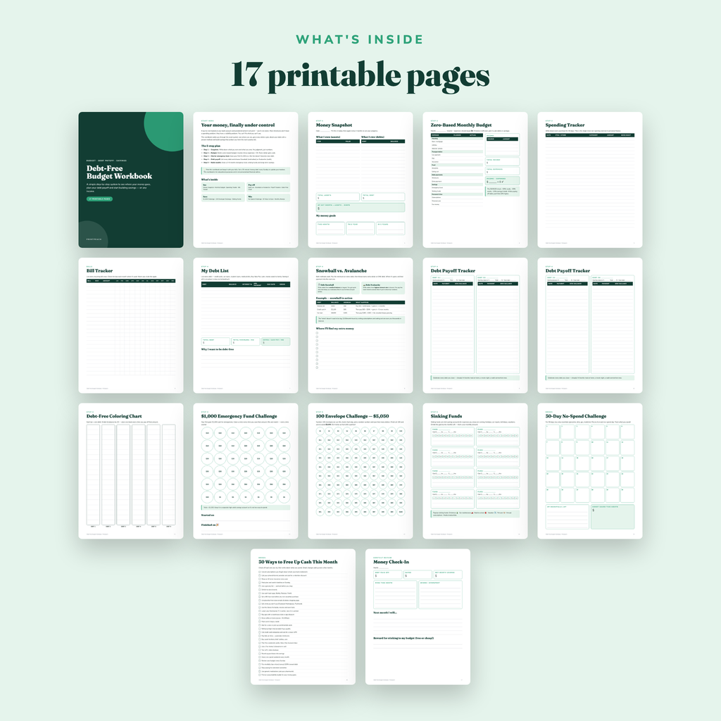 Debt-Free Budget Workbook