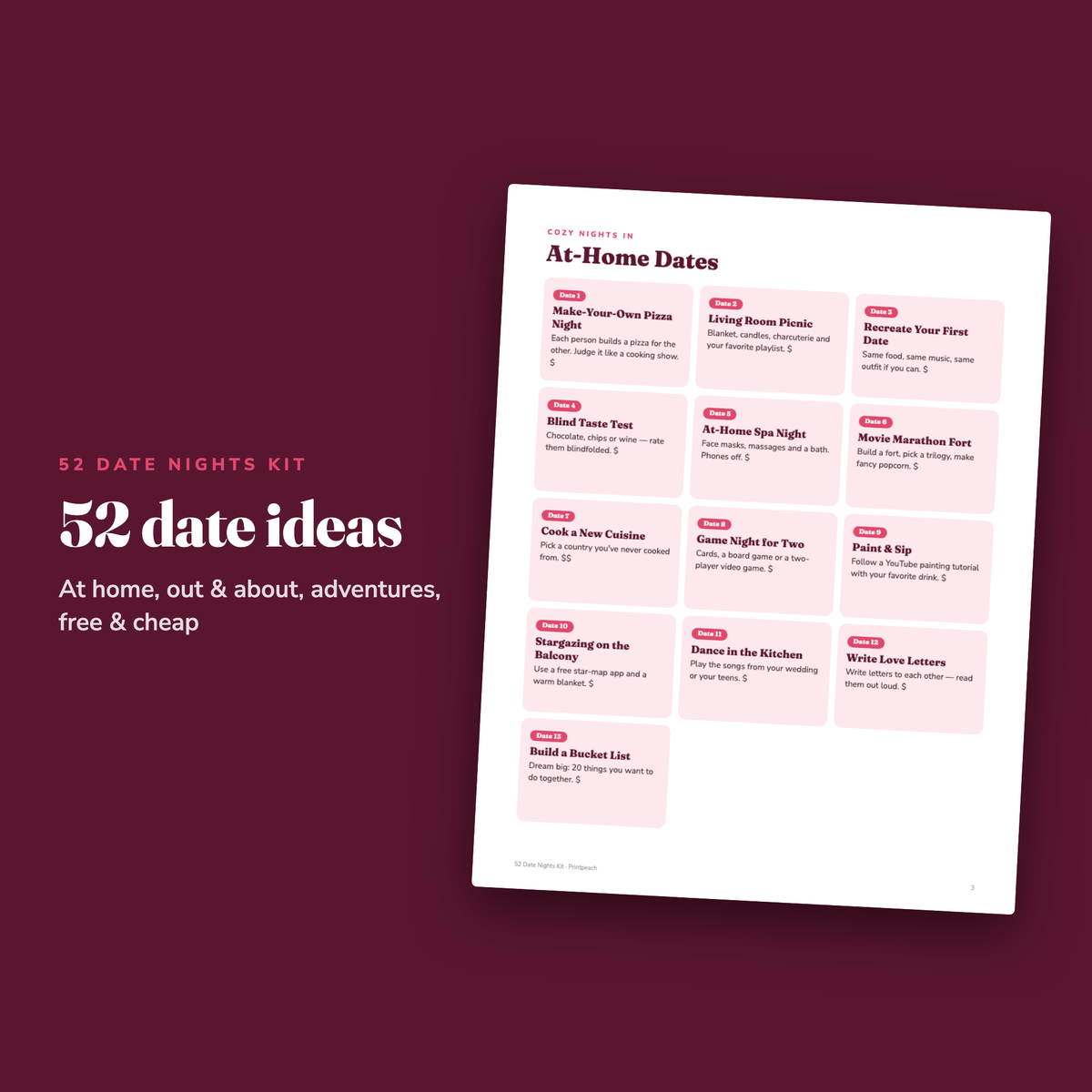 52 Date Nights Kit