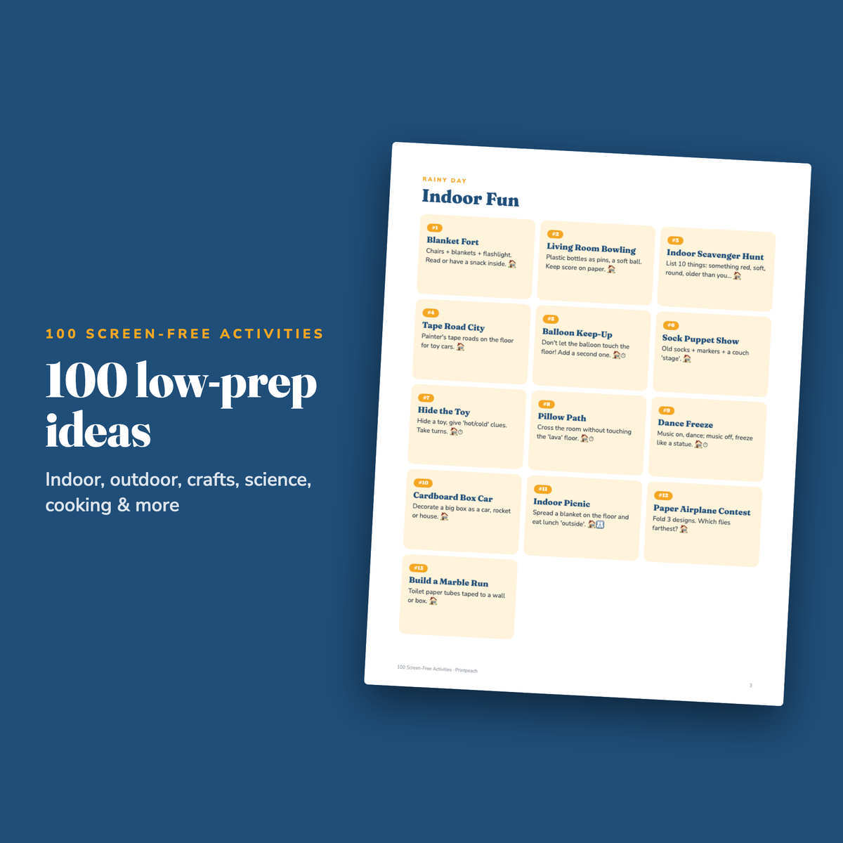 100 Screen-Free Activities for Kids