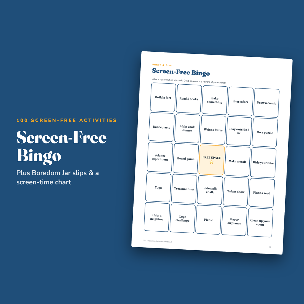100 Screen-Free Activities for Kids