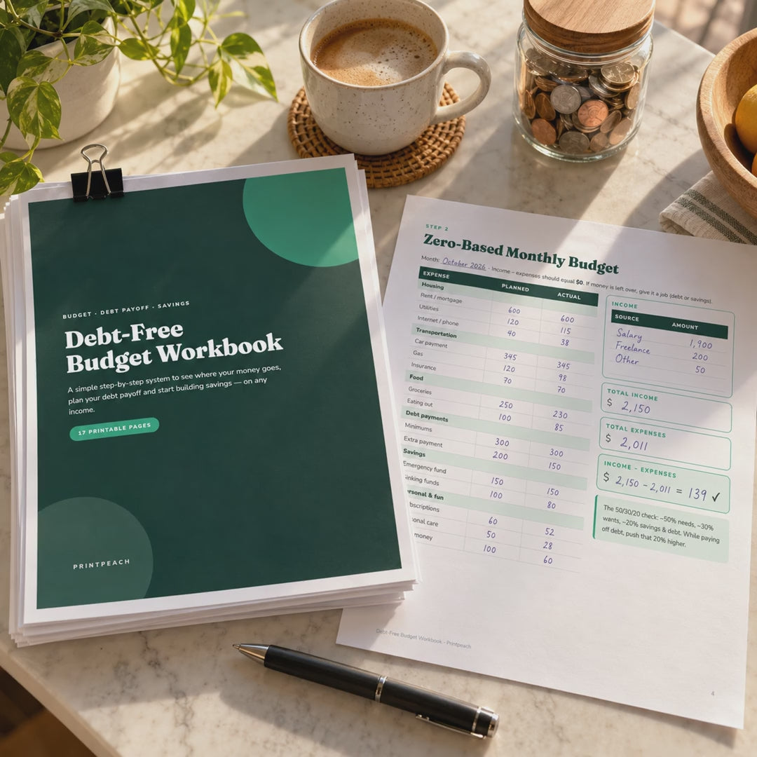 Debt-Free Budget Workbook